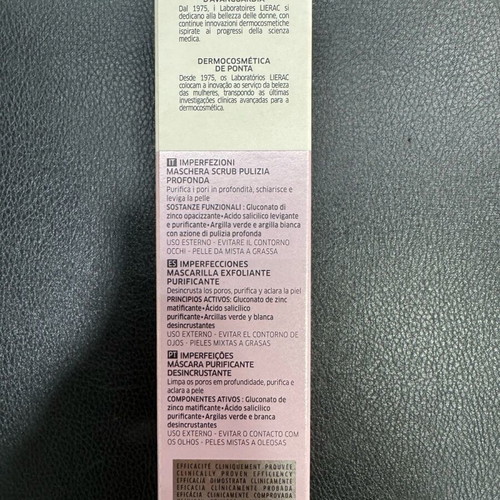 Lierac Sebologie Keratolytic Solution and Mask new
