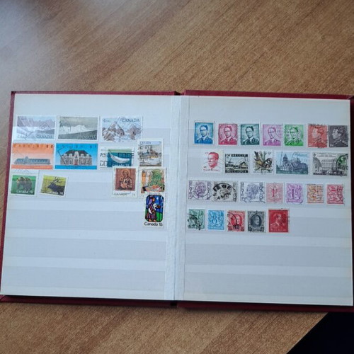 Album with foreign stamps like new