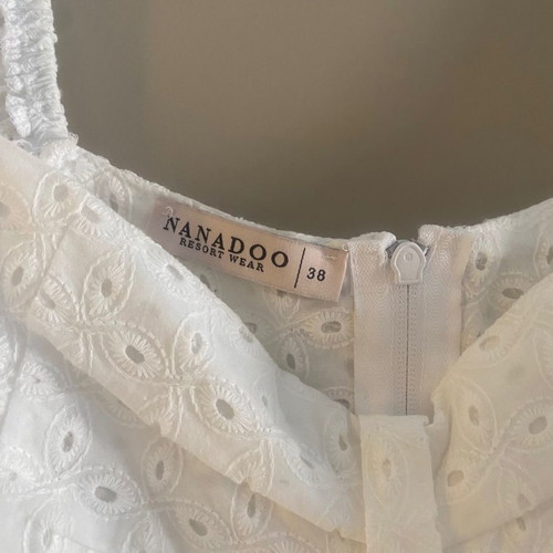 Nanadoo Broderie Top size S new, white cotton