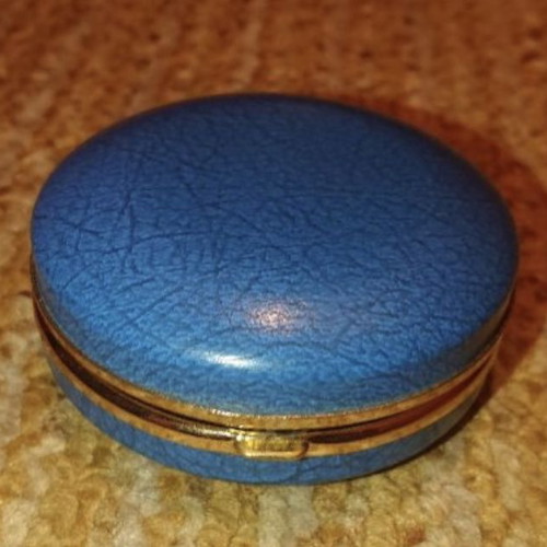 Junghans travel alarm clock like new, brass and leather