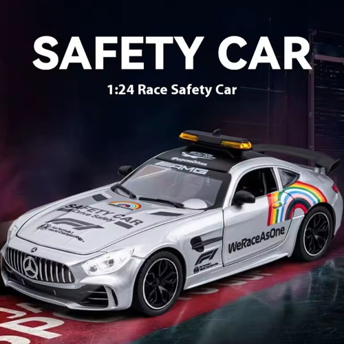 F1 Safety car ασημένιο καινούριο στο κουτί