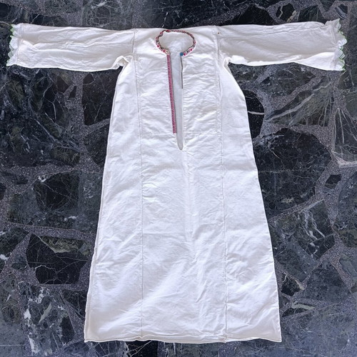 Traditional white shirt dress