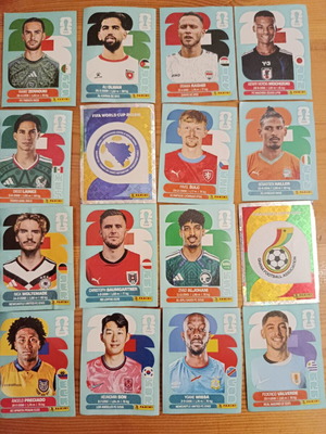Колекционерски стикери Panini FIFA World Cup комплект от 16 нови