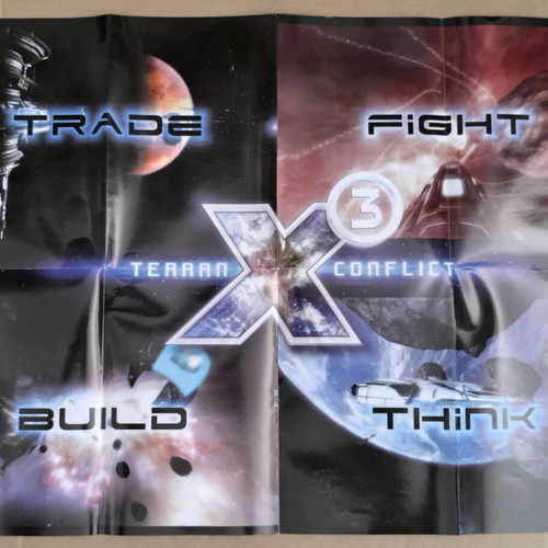 X3 Terran Conflict PC DVD-ROM like new, Deep Silver