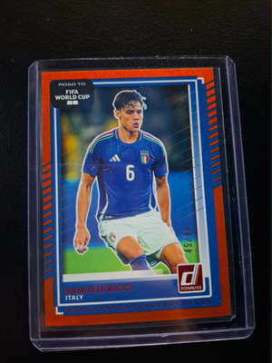 2025-26 Donruss Samuele Ricci Optic Orange Ice FIFA World Cup Card like new