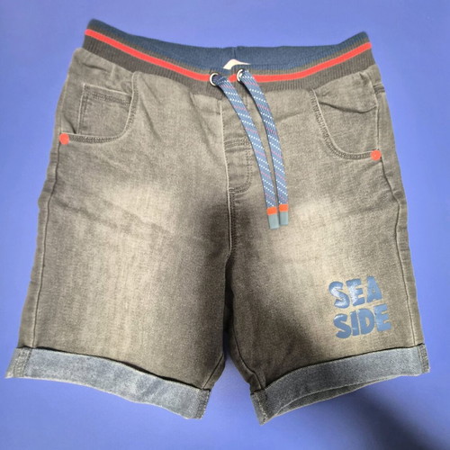 Boboli Sea Side kids' denim shorts gray size 6 years like new