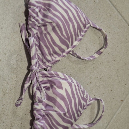 Decoro Lilac Zebra Print Bikini Set new, size S/M