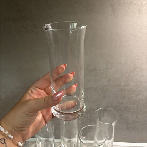 Set of 5 highball water and juice glasses