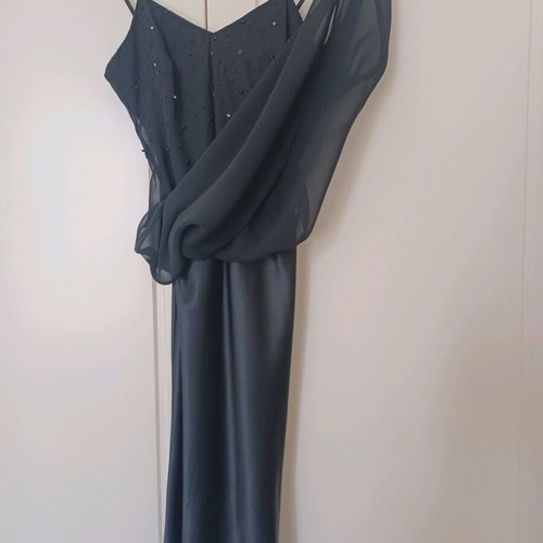 Evening dress Small like new, black embroidered muslin