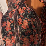 Vassia Kostara maxi kimono like new, black and red
