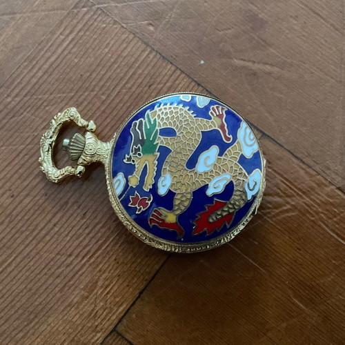 Cloisonné pocket watch in excellent condition