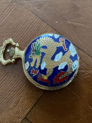 Cloisonné pocket watch in excellent condition