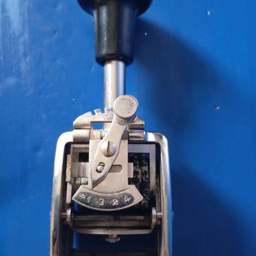 Metal numbering stamp used A22