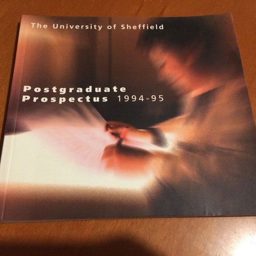 University of Sheffield Postgraduate Prospectus used 1994-1995