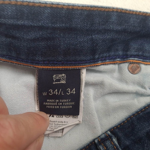 Scotch & Soda men's jeans used, size W33 L33, blue denim