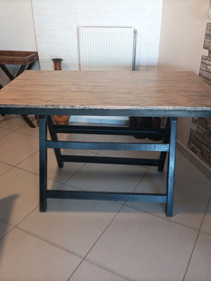 Handmade table new, solid fir wood
