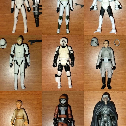 Star Wars figures lot of 18, like new condition