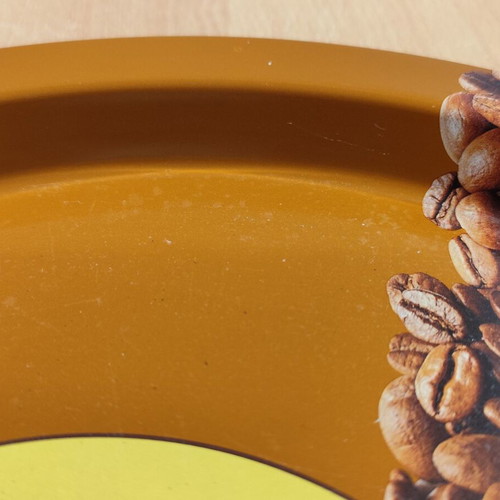 Loumidis Papagalos coffee used old promotional metal serving tray