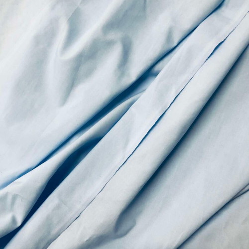 Cotton fabric new, light blue color, 90x520 cm