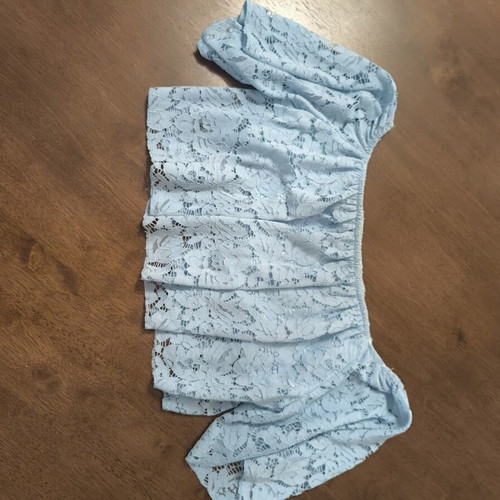 Blue Off Shoulder Top small size like new