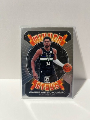 Κάρτα NBA Donruss Optic Giannis Antetokounmpo Winner Stays σαν καινούργιο