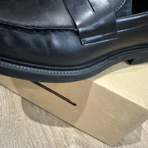 Zara men's shoes size 40, black loafers