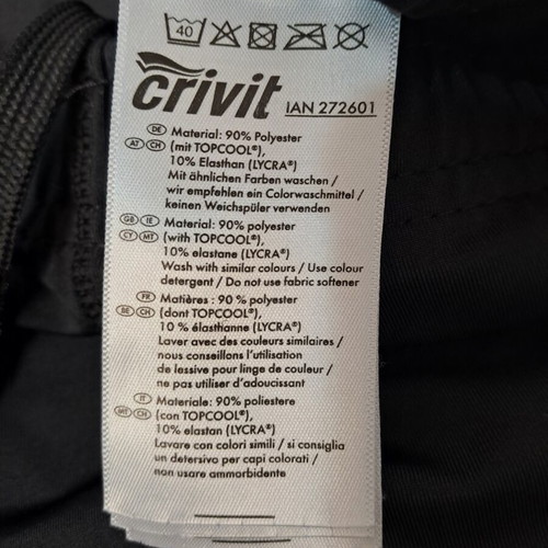 Crivit Cycling Set XL Like New Jersey Shorts Tights