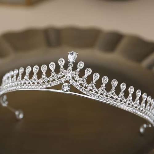 Tiara with Crystal Rhinestones for Bride, New