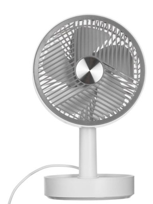 White and gray USB desk fan 4 W Ø13 cm