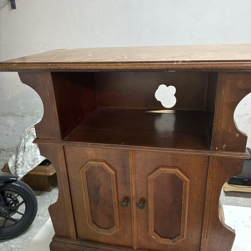 TV cabinet - shelf used with wear