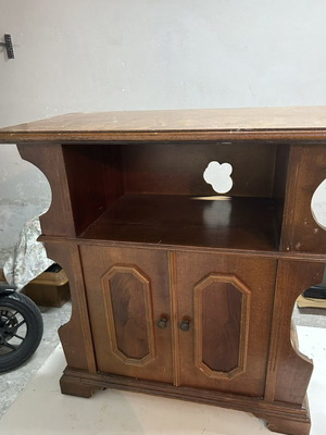 TV cabinet - shelf used with wear