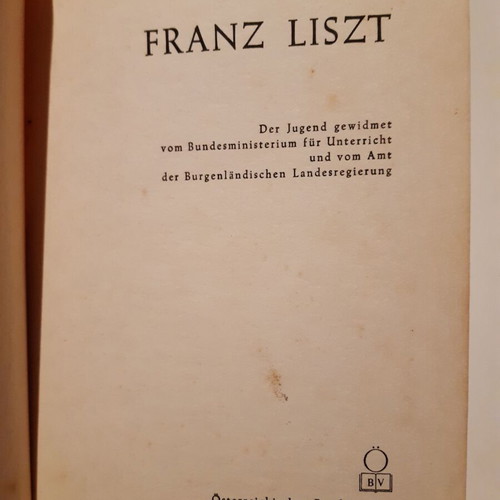 Franz Liszt book like new, hardcover, German language