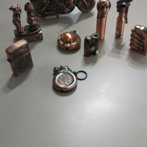 Vintage lighters used, pack of 9 pieces