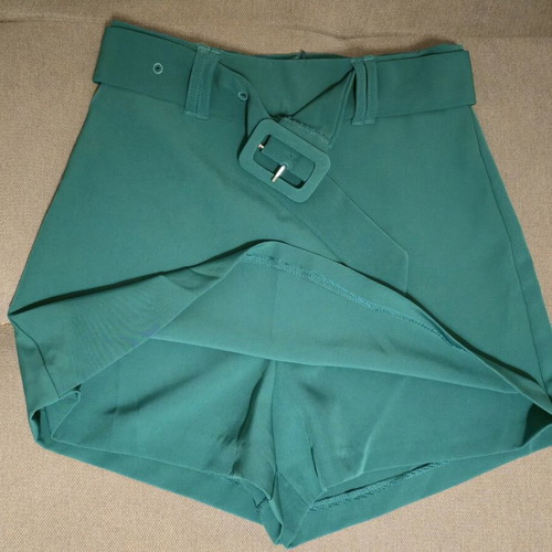 Stradivarius skirt-shorts like new, green, size S