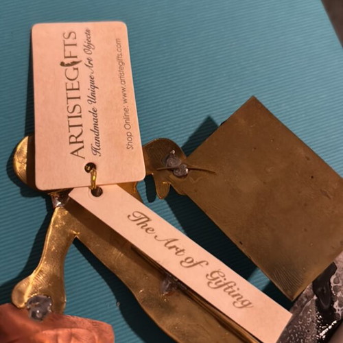 Decorative gift like new with inscription 'Se efharisto poly'