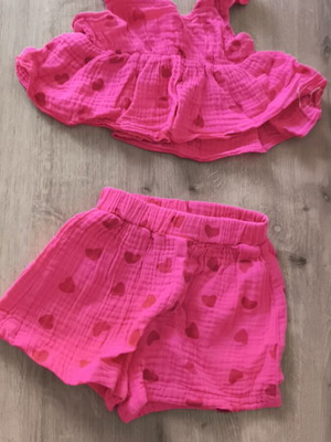 Shein σετ σορτσάκι με μπουστάκι 6-9 μηνών σαν καινούργιο, 100% βαμβάκι