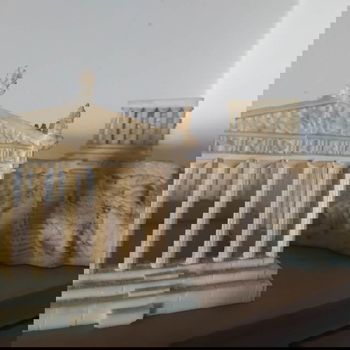 Alabaster Acropolis statue used with two ceramic frames