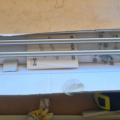 Double stainless steel towel rack for bathroom new IKEA
