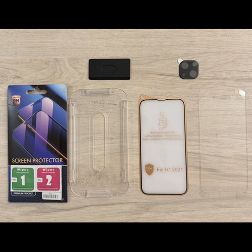 iPhone 13 accessory pack with 8 cases, 2 tempered glass, camera protector
