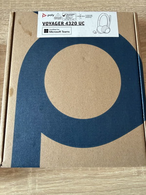 Poly Voyager 4320 UC wireless headset, certified for Microsoft Teams