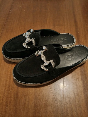 Sante Day2Day mules εσπαντρίγιες μαύρο καστόρι δέρμα καινούργιες