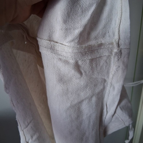 Vintage mini skirt with buttons like new, white, Sting