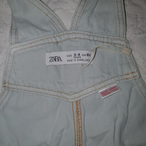 Overalls and T-shirts used, set of two each