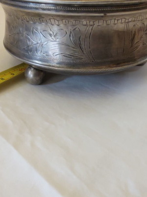 Silver sugar bowl Tsarist era authentic with hallmarks like new