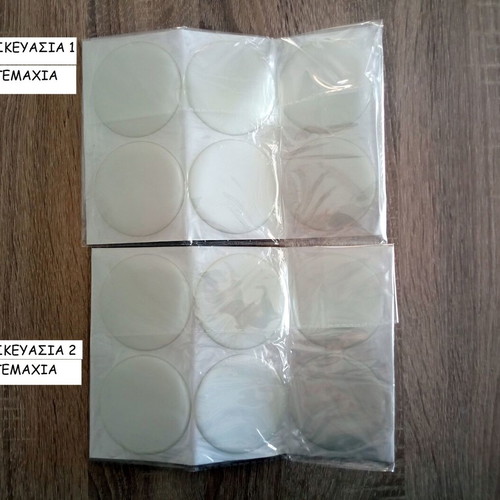 Large Transparent 3D Epoxy Resin Stickers 24 Pieces 3" (7.6cm)