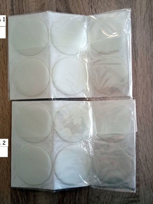 Large Transparent 3D Epoxy Resin Stickers 24 Pieces 3" (7.6cm)