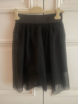 Philipp Plein skirt like new, black with lace and polka dots