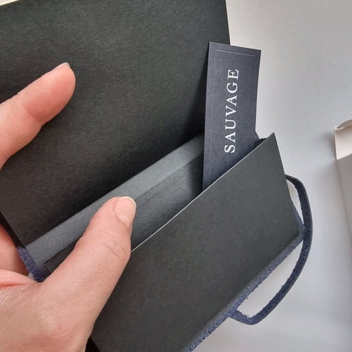Dior notebook blue new with soft cover and guitar pick