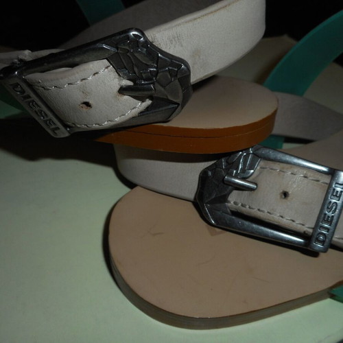 Diesel Himalie sandals new, size 39, green and turquoise