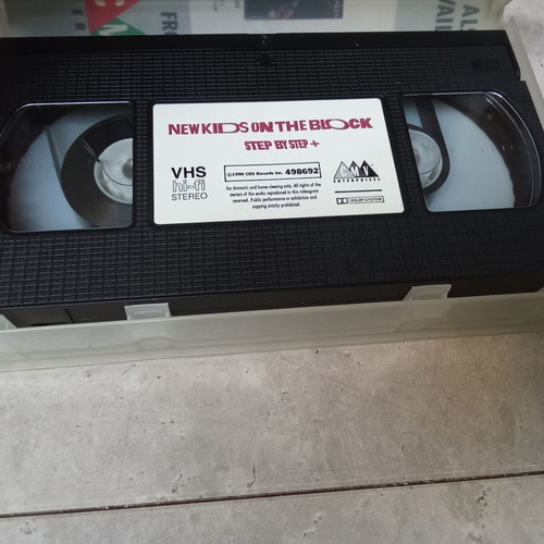 New Kids On The Block VHS used, 1980s music videocassette